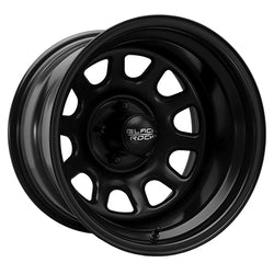 942B-685542 16X8 5X5.50 (-06) BKR 942B Black D-Window (HB 108.71)