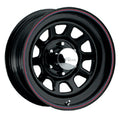 5279080 17X9 8X6.50 (-12) PAC 342B Black Daytona (HB 130.81)
