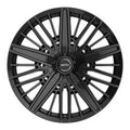 GLOSS BLACK BOLT ON COVER CAP WITH BLACK EMBLEM AND BRUSHED "MOTIV" LOGO FOR MOTIV 443